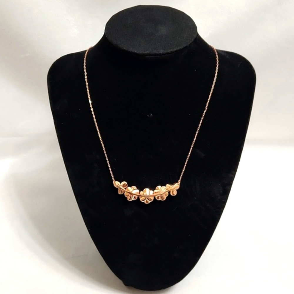 Kate Spade Shine On Rose Gold Floral necklace - Picture 2 of 7